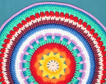 PATTERN - Sunburst Mandala - Crochet Mandala Pattern PDF - Easy Crochet Pattern