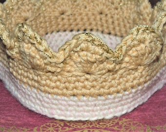 Crochet Crown - Baby Crown - Princess Crown - Handmade
