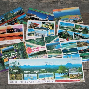 Sunshine Coast & Hinterland, Queensland, Australia - Postcards - Bulk Lot of 10 - Vintage 1980's/1990's Souvenir Postcards