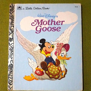 Walt Disney&#39;s Mother Goose - Little Golden Book - 1992 Vintage Golden Book - Children&#39;s Books