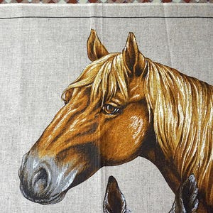 Vintage Gainsborough Horse Tea Towel - Beautiful Linen And Cotton Blend Tea Towel - Vintage Tea Towel - Horse Gift