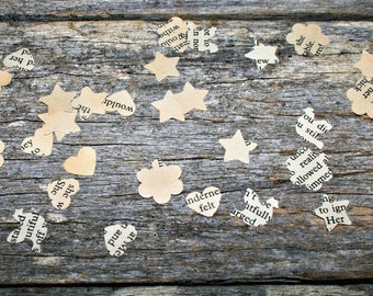 Romance Novel Recycled Book Confetti - Mini Mills And Boon Confetti - Upcycled - Tiny Table Confetti - Pack of 500