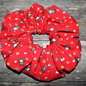 Navidad Scrunchie - Extra grande - tamaño generoso - elástico de gran tamaño para el cabello