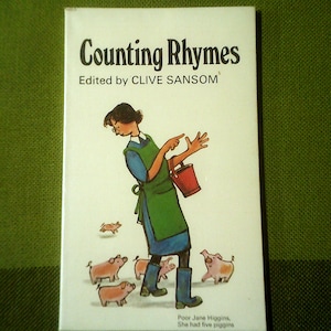 Counting Rhymes By Clive Sansom - Number Rhymes Make Counting Fun - For Young Children - 1974 Pre-Loved Vintage Paperback Children&#39;s Book