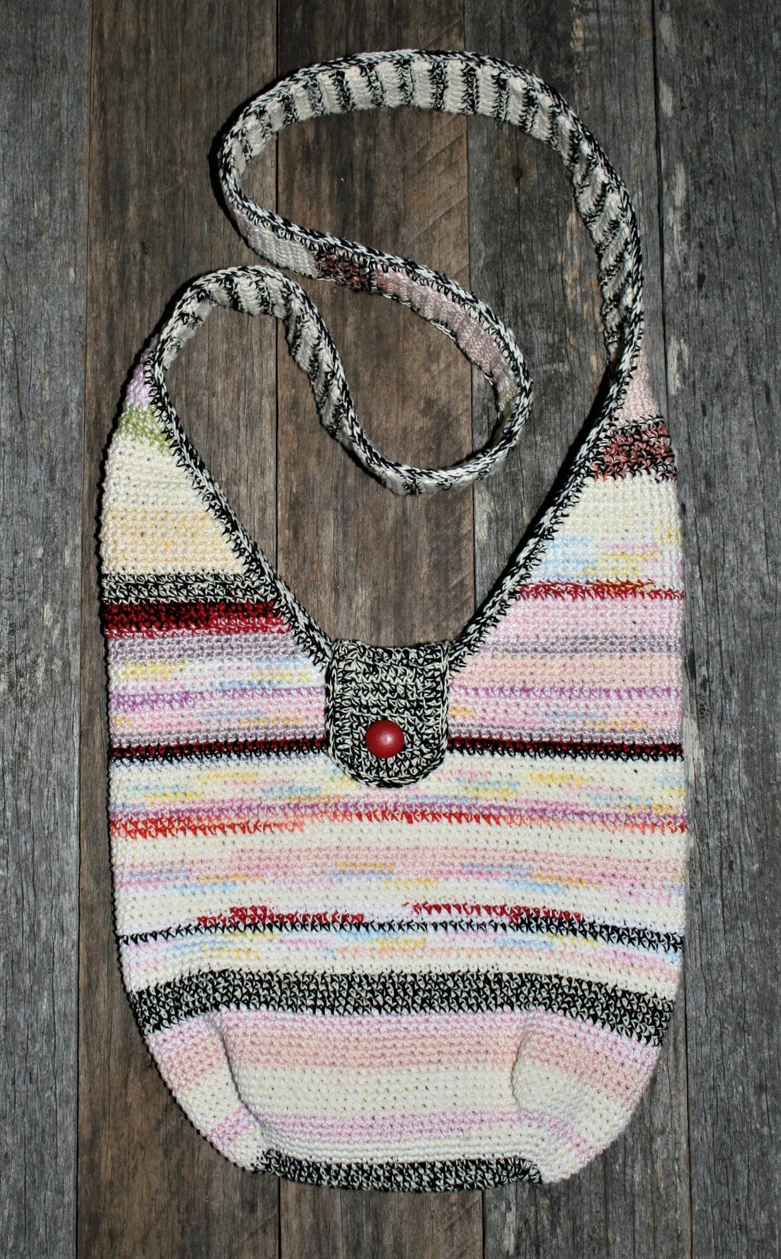 Edina Boho Sling Bag Crochet Hippie Boho Sling Bag Etsy