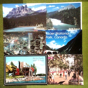 Vintage Postcards - Set of 6 Vintage Postcards - 1980's Vintage Postcards - Used And Unused - Boldt Castle - Ottawa - Bow Falls - Toronto