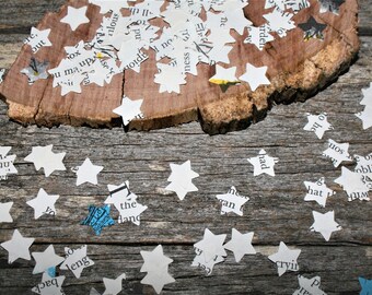 Children's Book Recycled Book Confetti - Vintage Children's Book Star Confetti - Upcycled - Tiny Table Confetti - Pack of over 500