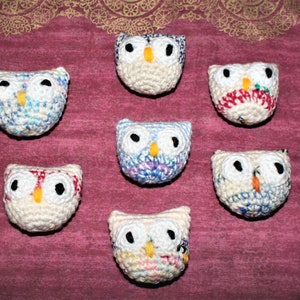 CLEARANCE - Little Scrappy Owls - Crochet Owls - Amigurumi Owls - Small Gifts - Choose Which Colour You&#39;d Like