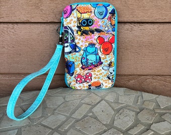 Cell Phone Wallet with Wristlet Strap - Disney theme