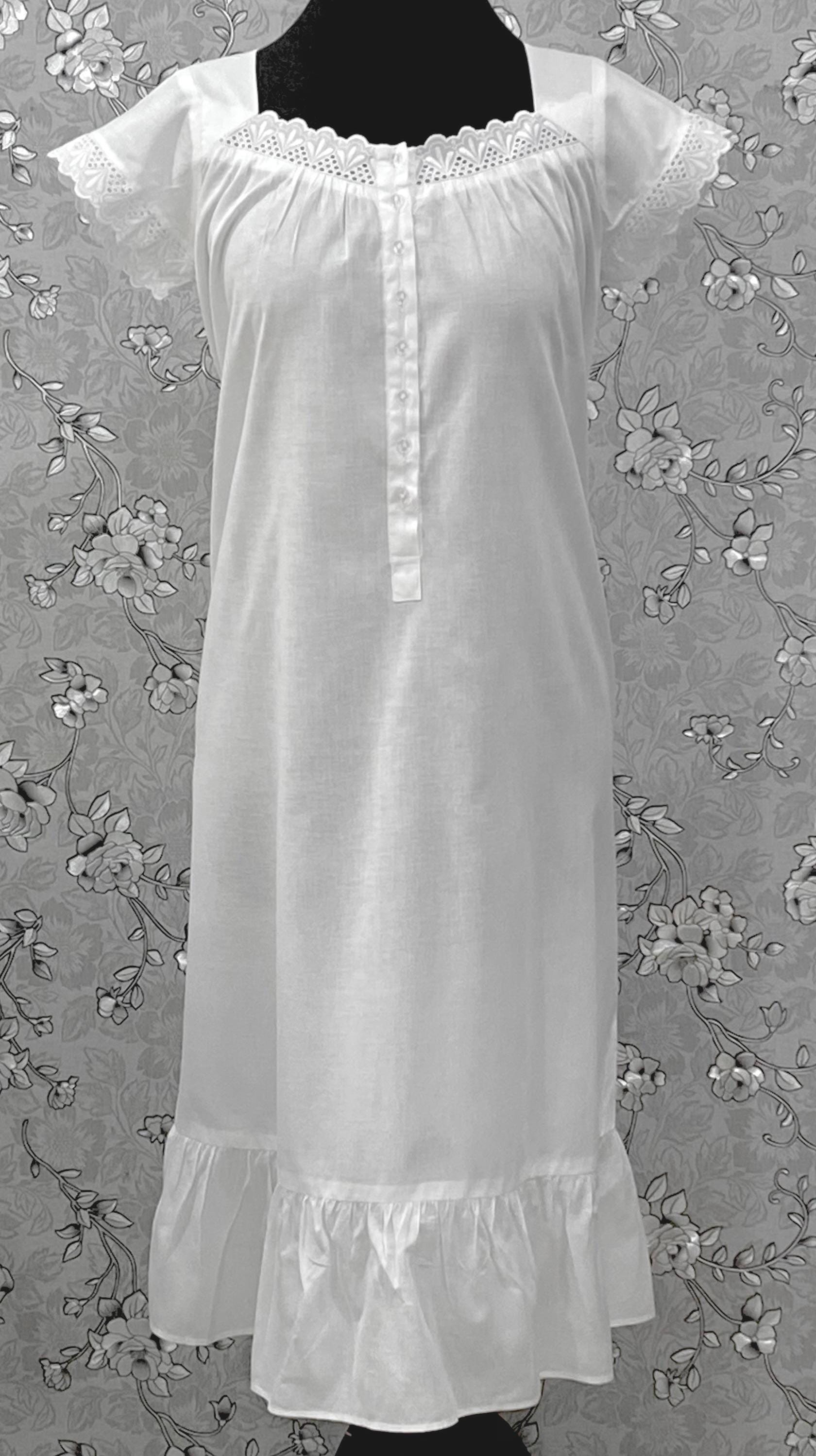 Victorian Nightgown and Cap - Etsy Victorian Nightgown and Cap - Etsy