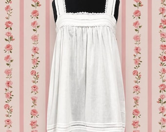 SoieRose 100% Cotton Strappy Victorian Nightgown - SR-1012