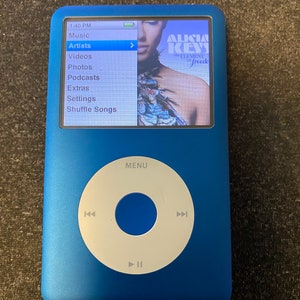 Custom Built iPod Classic 7th Generation 2TB SDXC Tarkan Board Blue