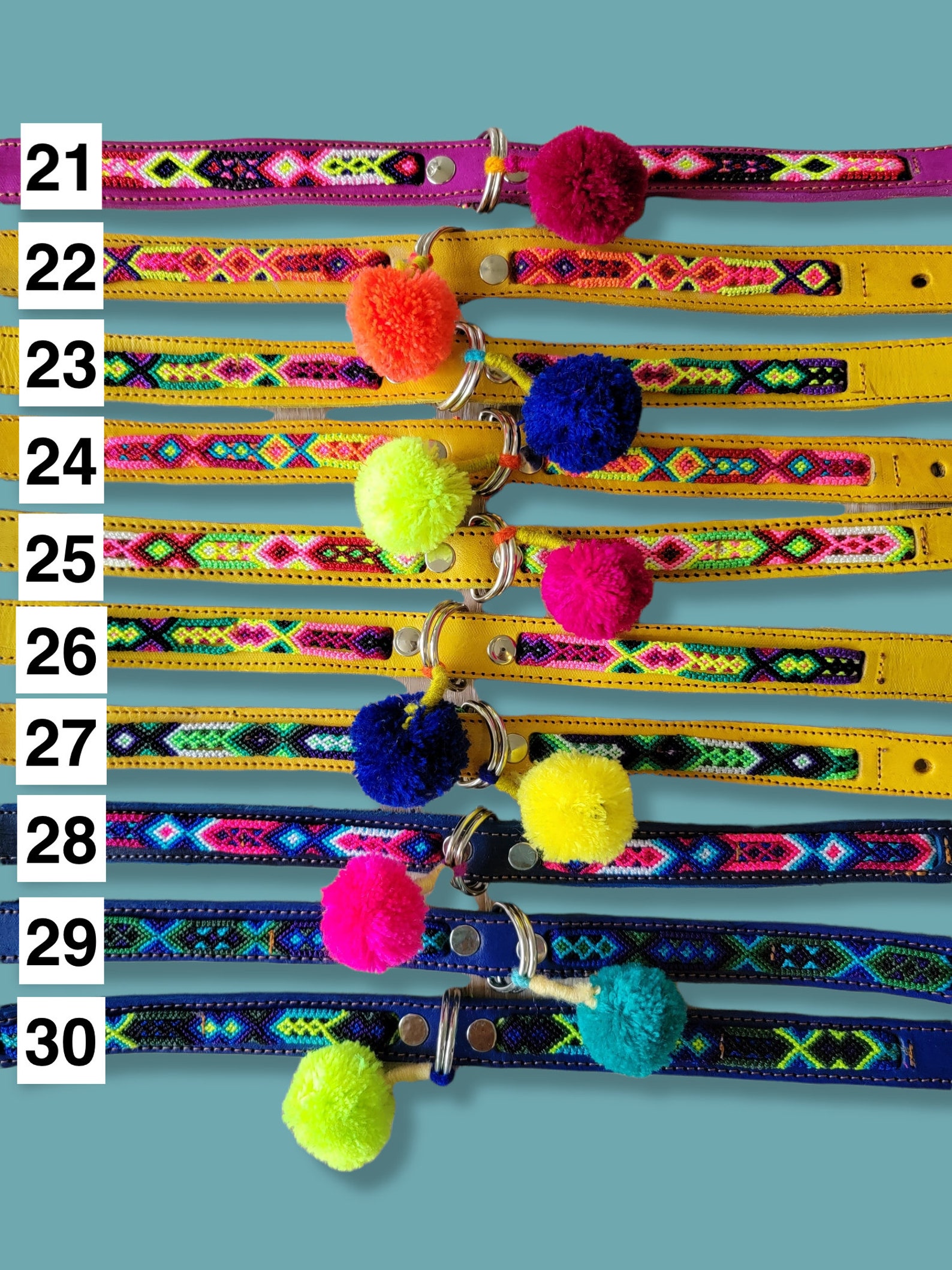 MEDIUM Mexican Pet Collar Leather Dog Collar Cute Dog Etsy