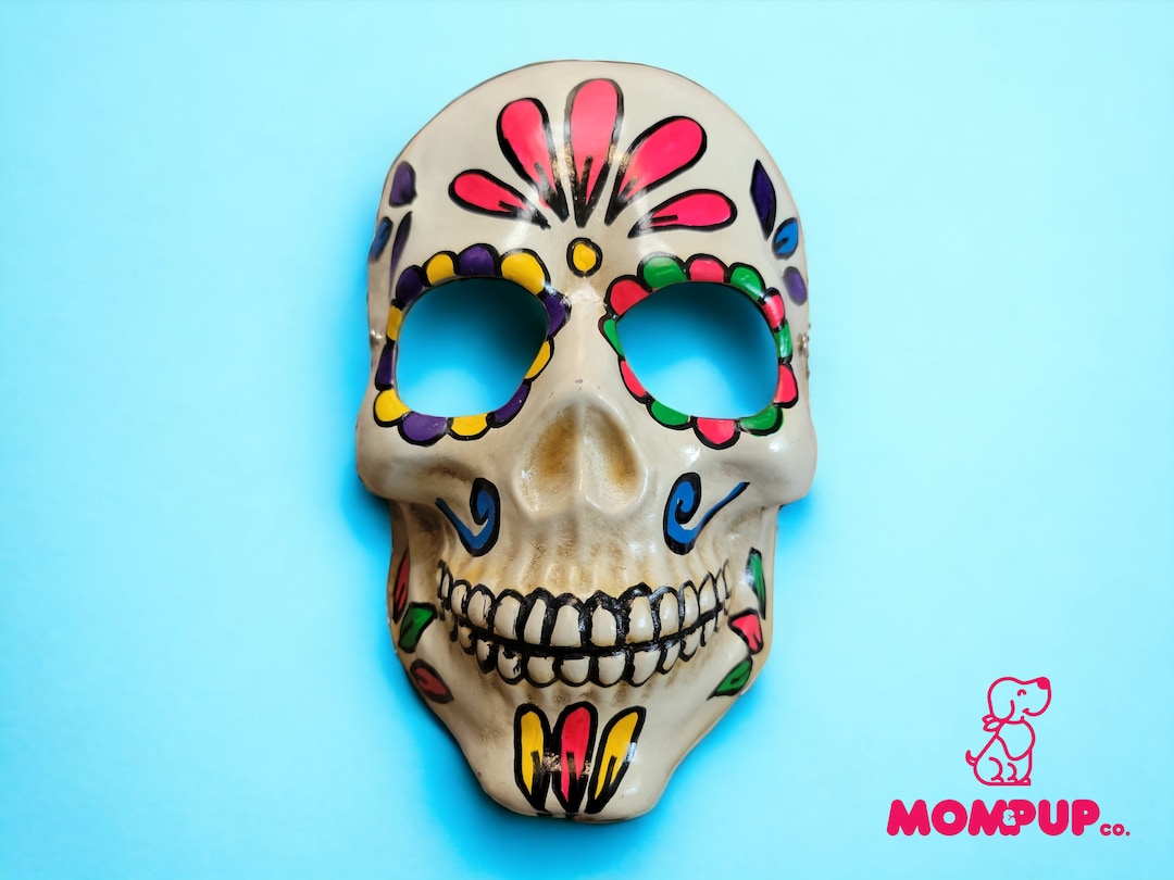 Day of the Dead Mask Mexican Mask Skull Mask Dia De Muertos Mask