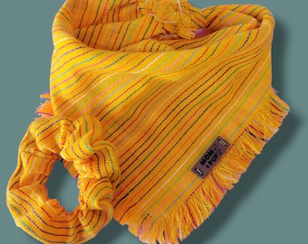 Summer Dog Bandana - Boy Dog Bandana, Boho Dog Bandana, Puppy Bandana, Tie On Dog Bandana, Girl Dog Bandana, Cat Bandana, Stripes Dog Scarf