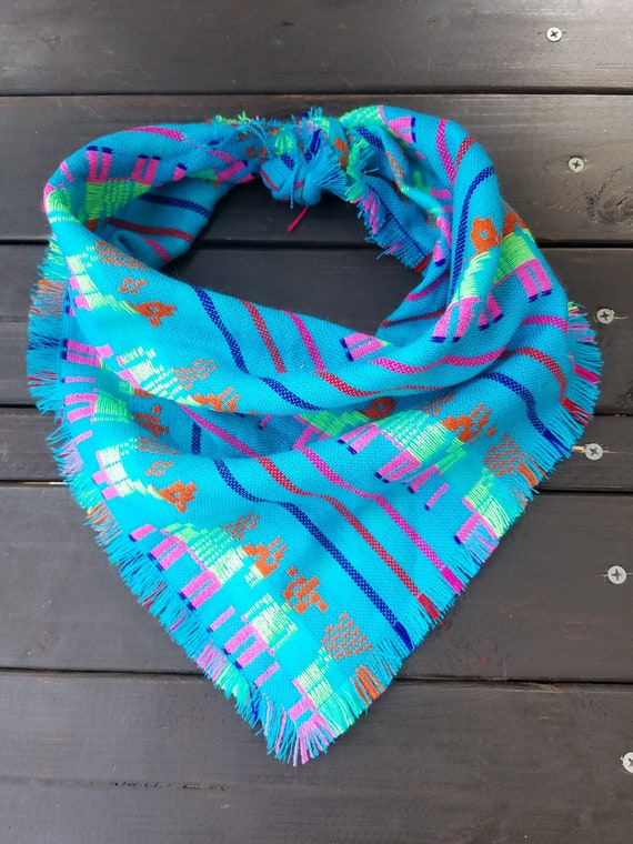 Boho Dog Bandana Stripes Tulip Dog Bandana Spring Dog Bandana Bohemian Dog Bandana Girl Dog Bandana Tie On Pet Scarf