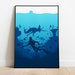 Subnautica Game Poster Print, Video Game Poster, Video Game Art, Gaming Gift, Minimalist, For Him, For Her, A4, A3