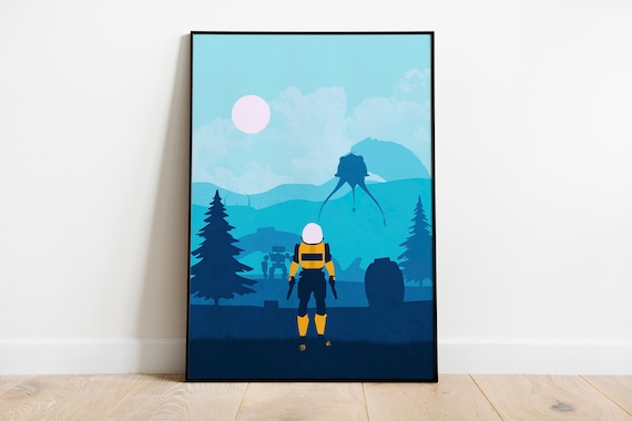 Risk of Rain 2 Commando Poster Print, Video Game Poster, Video Game Art,  Gaming Gift, Minimalist, for Him, for Her, A4, A3 -  Denmark