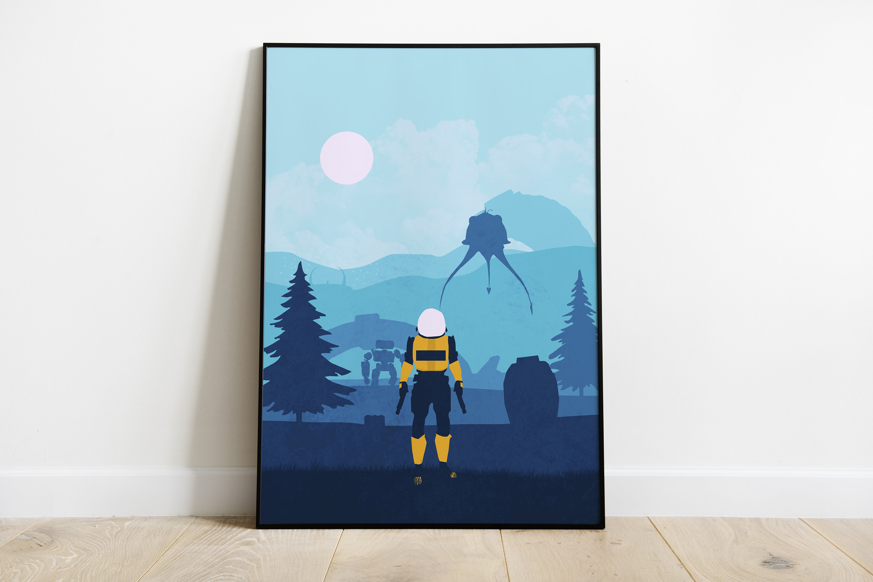 Risk of Rain 2 Commando Poster Print, Video Game Poster, Video Game Art,  Gaming Gift, Minimalist, for Him, for Her, A4, A3 