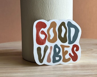 Good Vibes | Boho waterbottle/laptop sticker | Vibes | Sticker | Affirmations