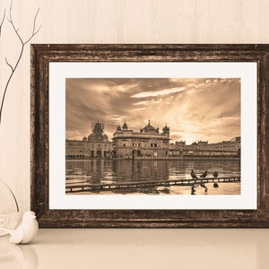 Golden Temple - Harmandar Sahib (Sepia poster)