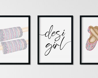 DESI GIRL Poster Collection - Indian bangles, Indian Shoes, Desi Girl - Art and prints