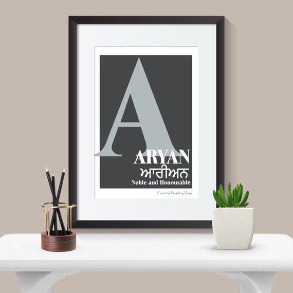 Name Posters With Meaning Translation Etsy