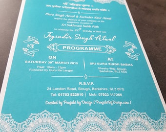 Indian Invite Cards – Printed/ Online (Pastel Shades)