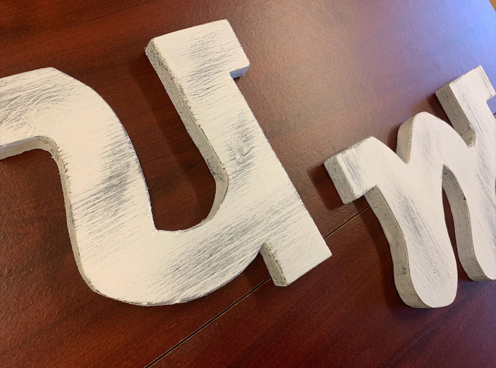 Alphabet Punjabi Wooden Carving Handmade & bespoke Etsy