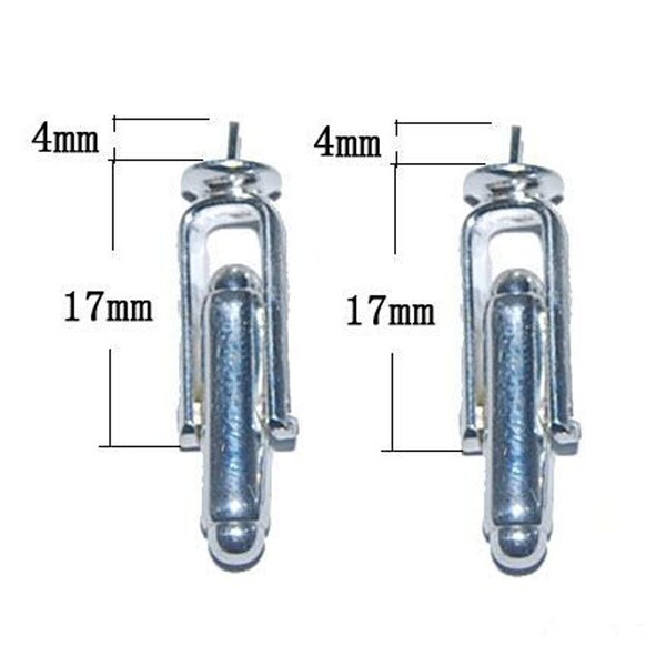 10mm Silver Cufflink Blanks – DIY Findings For Jewellery Making, Toggle Clasp Pad