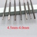 0.5mm-4.0mm Drill bits for Pearl Drill Machine, Double sided Tungsten-Steel Needle for Pearl Holing 