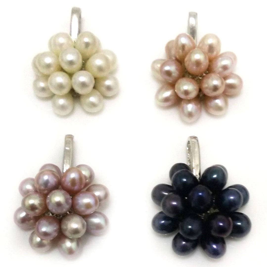 18 Inches 20mm Natural White Fresh Water Rice Pearl Sterling - Etsy