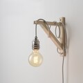 Silver Shade-Ready Plug-In Pendant Light with 15ft Cord & Inline Rocker Switch: Industrial Swag Lamp