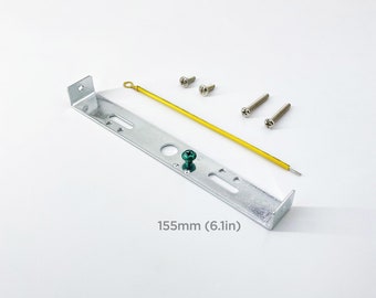 6.1in (155mm) Crossbar Bracket With Ground Wire Kit for Ceiling Canopies - DIY Lighting Lamp Parts - Pendant Light Fixture Components