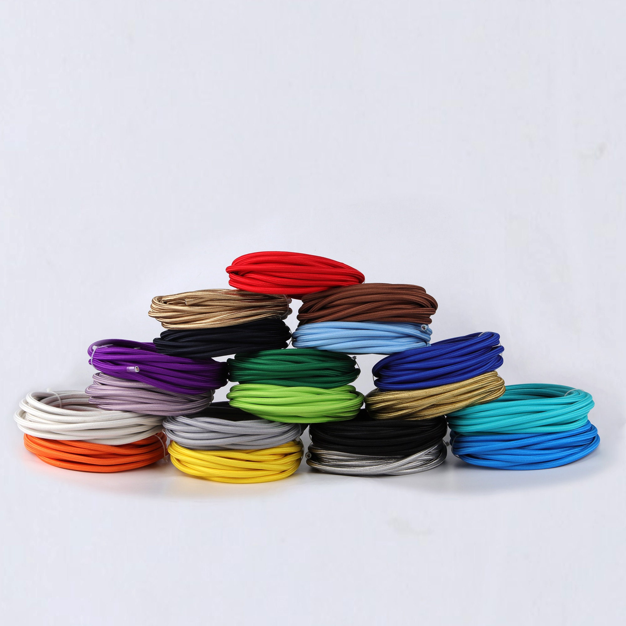 Black Fabric Cord 16ft Cloth Covered Electrical Wire for DIY Etsy