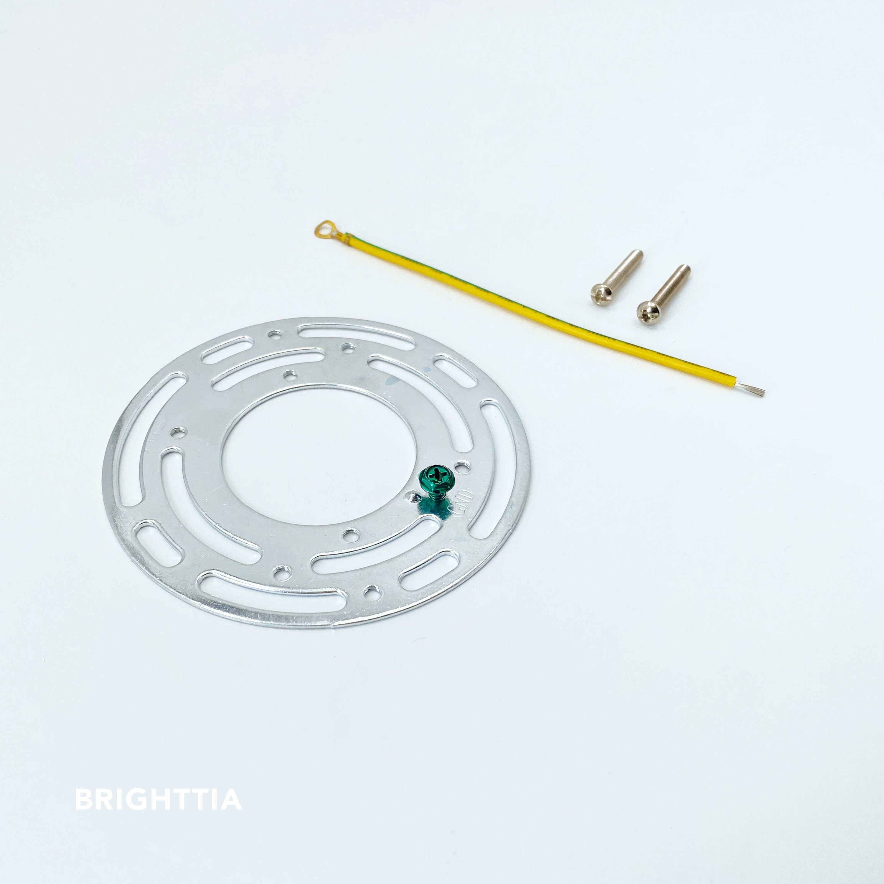4in (102mm) Circular Disc Bracket With Ground Wire Kit for Front Mount  Ceiling Canopies - DIY Lighting Lamp Parts - Pendant Light Components - Etsy, image size:3000x3000