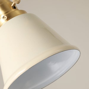 Dark Gray Industrial Pendant Light Fixture 5.5in Porcelain Enamel Metal Lamp Shade Dining & Kitchen Island Hanging Lamp Ceiling Fixture image 4