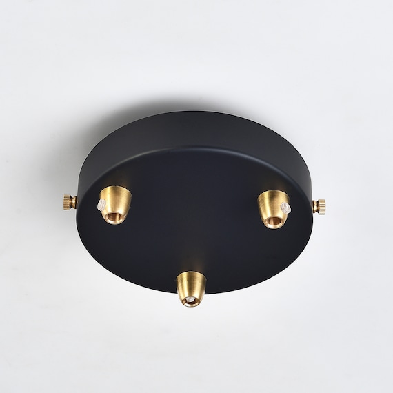 3 Port Black 4 7in Ceiling Canopy With, Brass Ceiling Light Canopy
