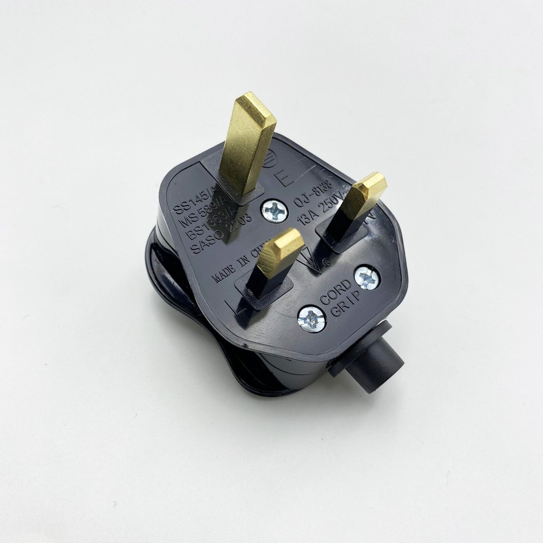 UK Standard 3-blade Plug - Convert Plug-in Pendants and Wall Sconces ...