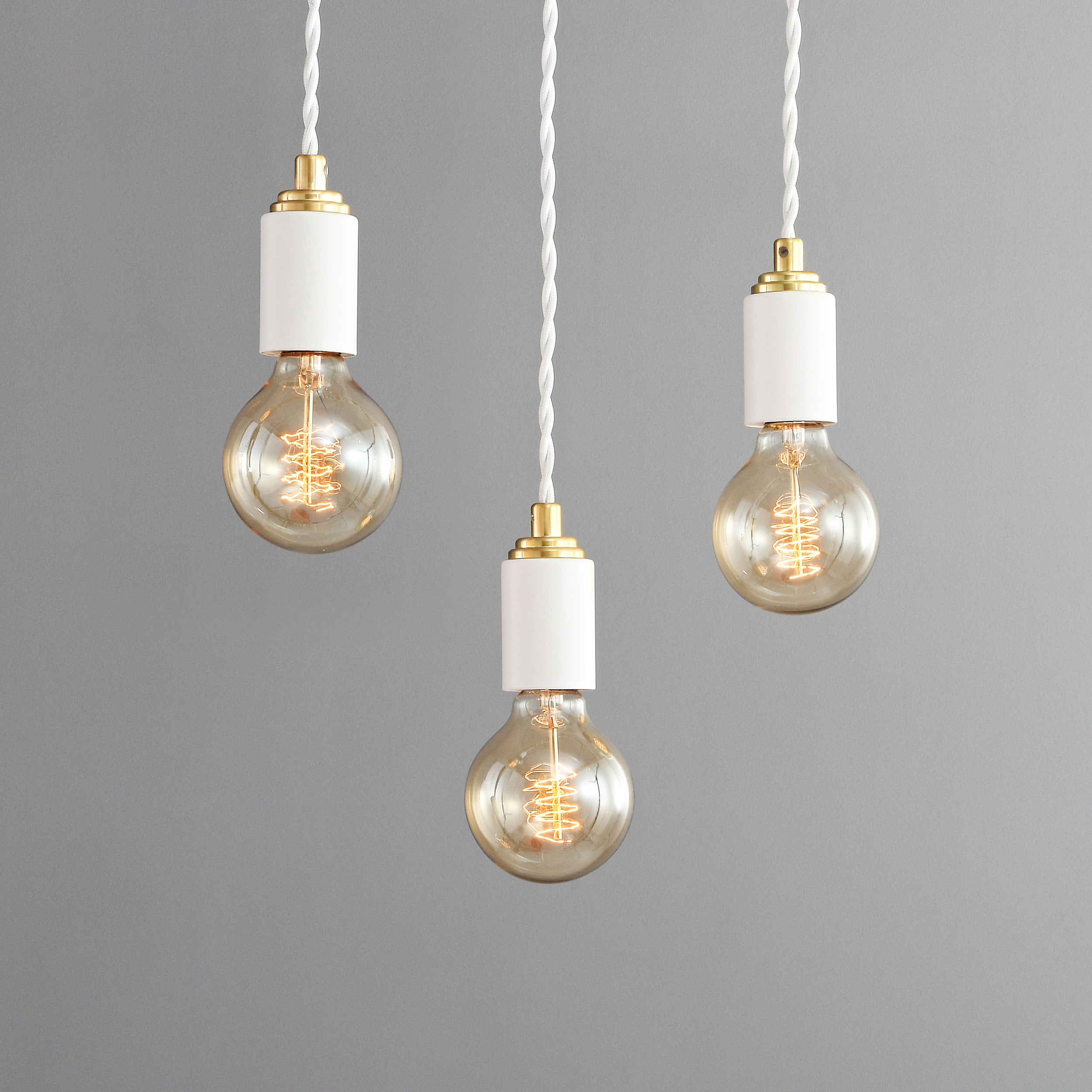 Eglo Sabinar Pendant Light - White Metal & Natural Wood Hanging Lamp, 28cm, E27 Socket, FSC Certified (110cm Max Height)