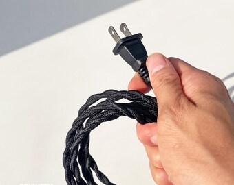 Cavo E Spina Rivestiti In Tessuto A 2 Fili, 8 Piedi, Kit Di