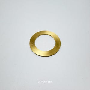 Brass Shade Ring Disc 60mm (2.36in) - Socket Shade Ring Extender Disc For Holding Lamp Shades With Holes Up To 55mm - DIY Lamp Parts