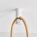 White Easy Hook - Minimalist Cord Keeper Hook For Swag Pendant, Chandelier Lighting & Hanging Plant - Wall/Ceiling Mountable - 6 Colors
