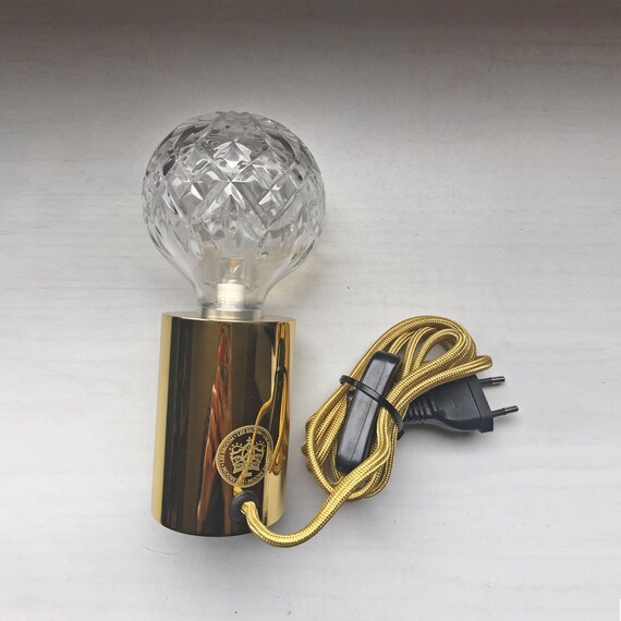 Signed Crystal Bulb Table Lamp By Uk Designer Lee Broom Mid Century Lighting Desk