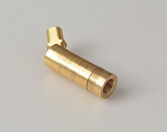 Verstellbares Gelenk für Wandleuchte und Tischlampe - DIY Custom Lighting Project Components & Parts - Raw Brass Hardware - Add-On