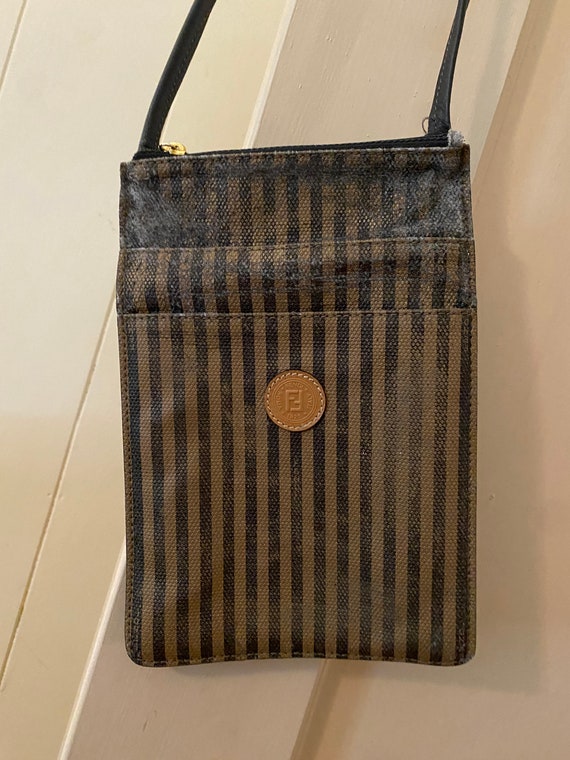 Authentic Vintage Fendi Penguin Striped Crossbody Bag