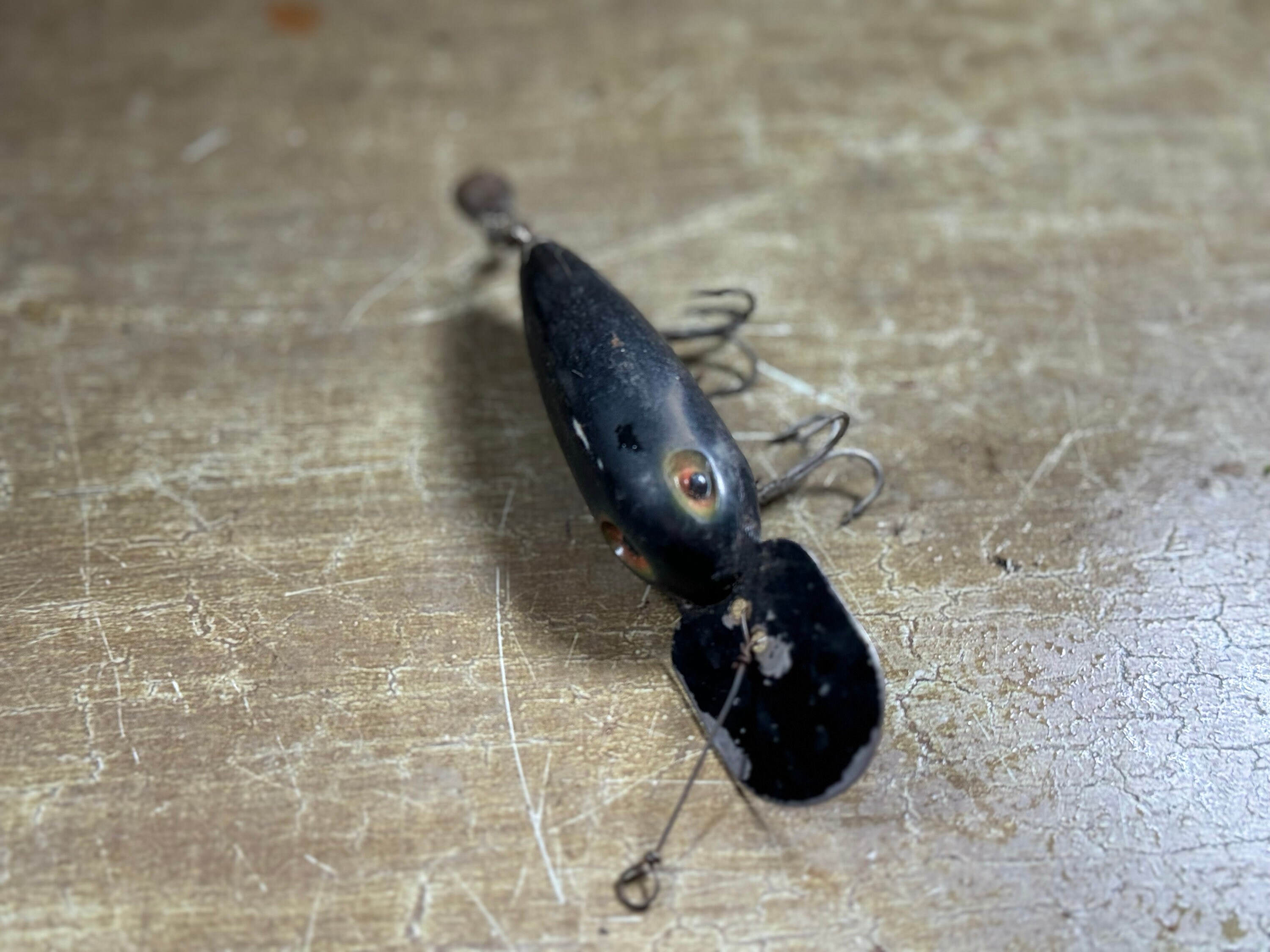 Leurre De Pêche Rebel Flotteur Vintage : Yeux Peints à La Main, Super Détaillé !