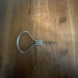 Folding Bow Vintage French Corkscrew Antique | Early 1900s Bow Corkscrew Pocket Wine Bottle Opener