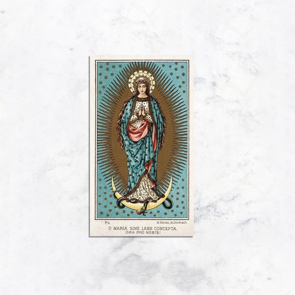 Act of Consecration to Mary Prayer Card