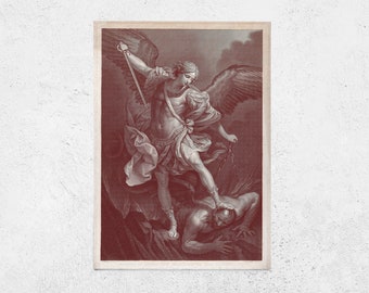 Saint Michael the Archangel Prayer Card - Available in Latin